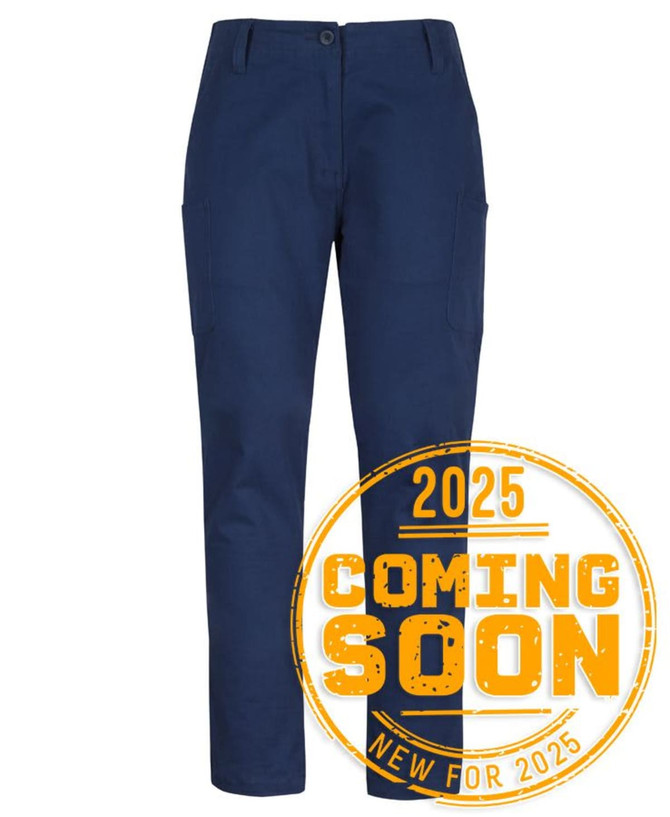 JB's Ladies Multi Pkt Stretch Twill Pant Navy