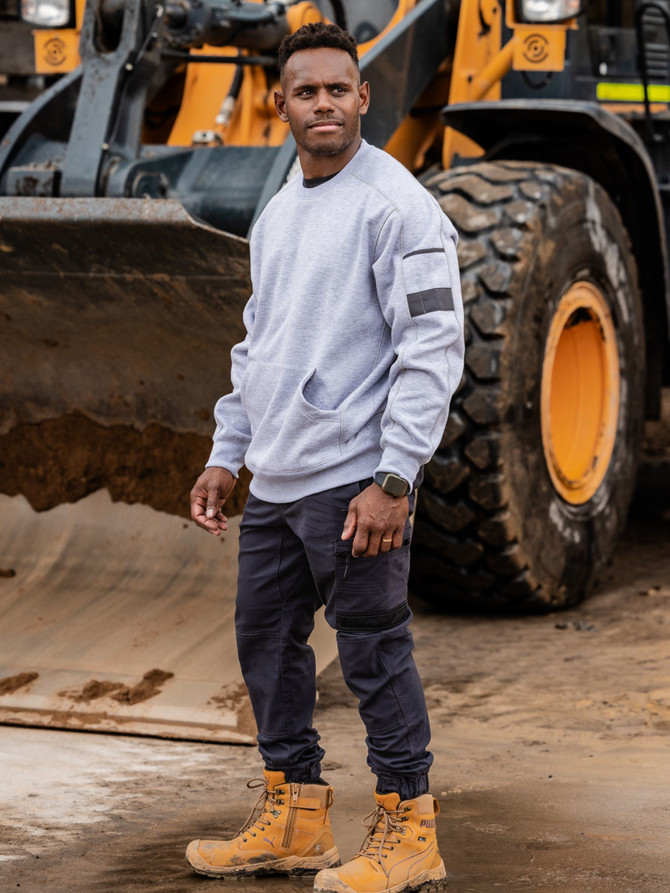 Work Fleece Crew Neck Jumper || BK6723