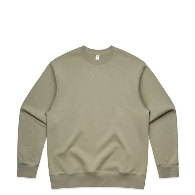 A khaki jumper with a classic crew neck design, featuring a plain style and no visible logos.