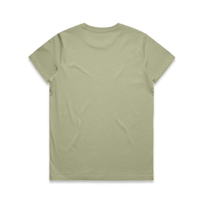 A light green t-shirt with a plain back design and no visible logos.