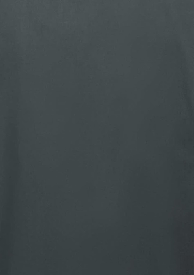 A women's short sleeve shirt in dark grey, featuring a simple design and a logo.