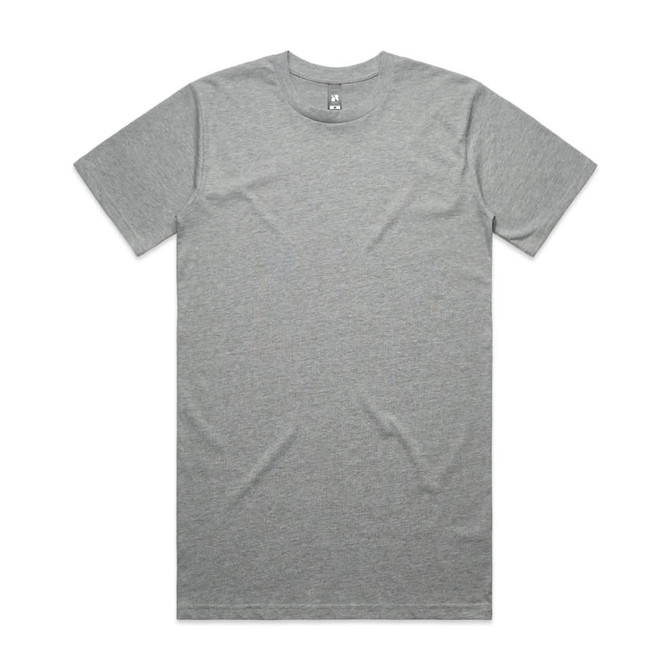 A grey Classic Plus Tee with a simple design and a logo on the inside label.