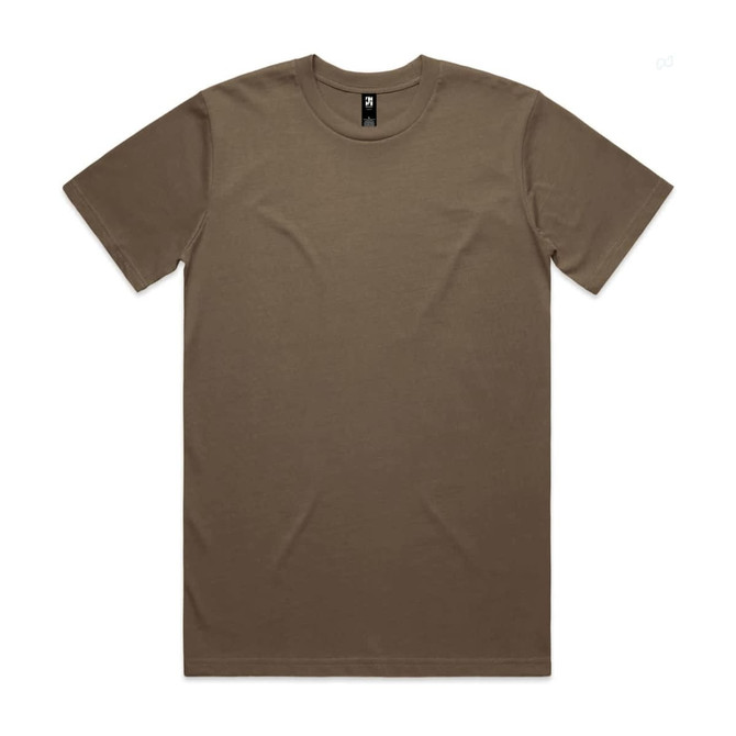 A brown Classic Tee t-shirt with a plain design and a logo on the neckline. Suitable for casual wear.