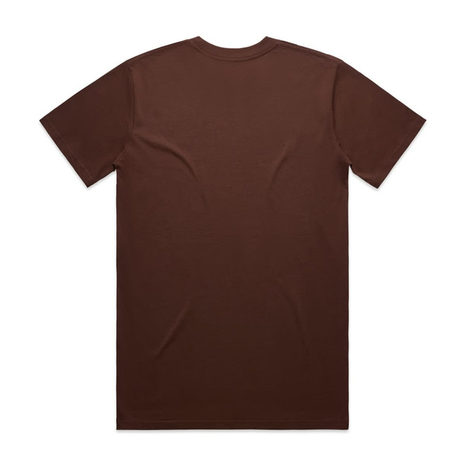 A brown Classic Tee with short sleeves and no visible logos or branding, displayed from the back.