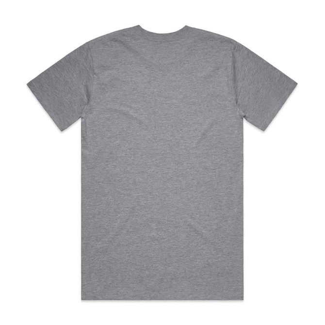 A grey Classic Tee featuring a simple design and a logo on the back.