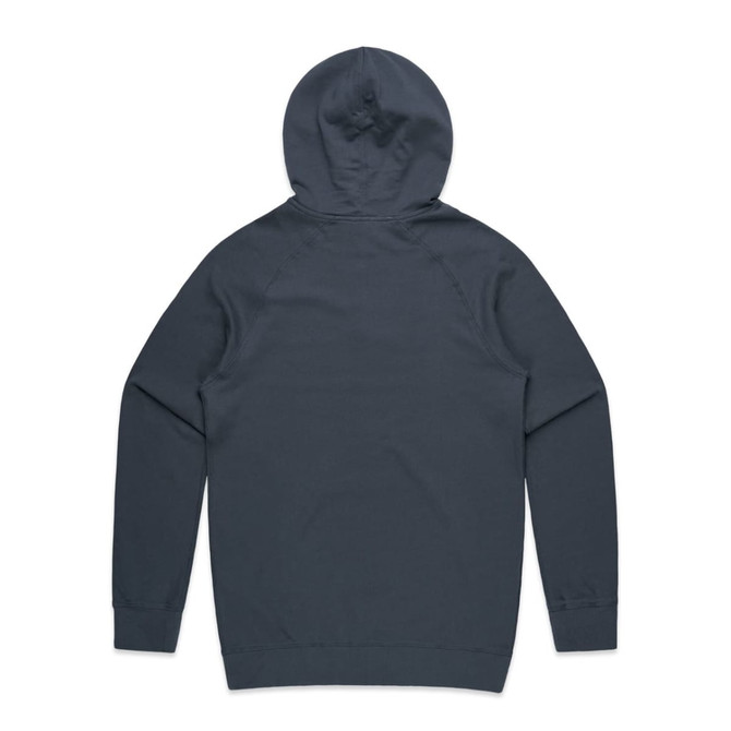 A dark grey hoodie with a hood and long sleeves, featuring a simple design and no visible branding.