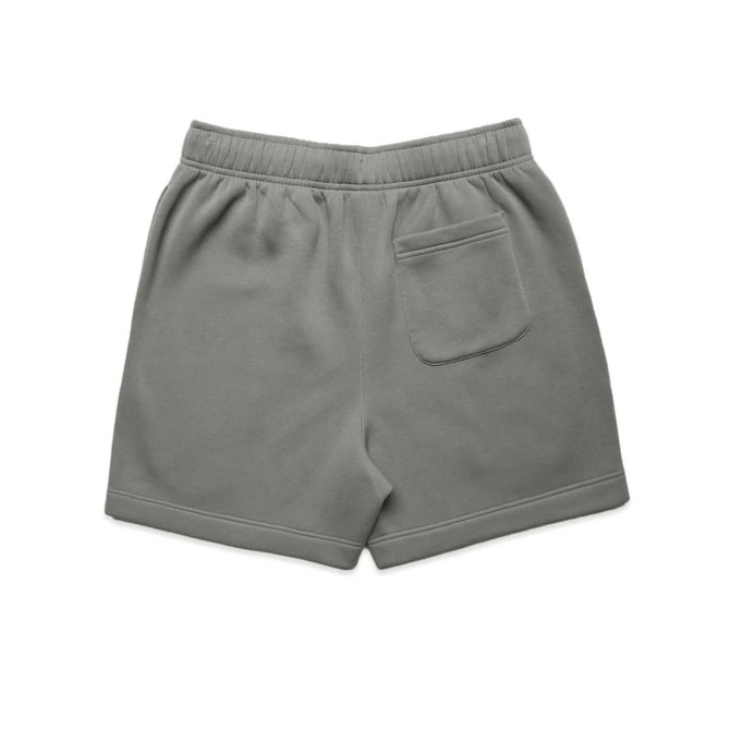 Soft green Relax Track Shorts with an elastic waistband and a back pocket. Features a simple logo.