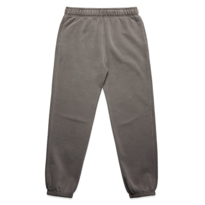 Relaxed track pants in a faded grey colour, featuring an elasticised waistband and cuffs. Includes a small logo.