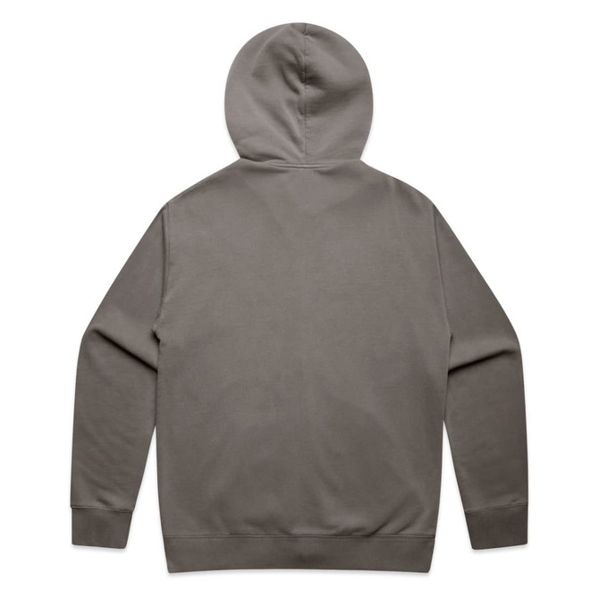 A relaxed, faded zip hoodie in a muted olive green colour, featuring a hood and long sleeves.