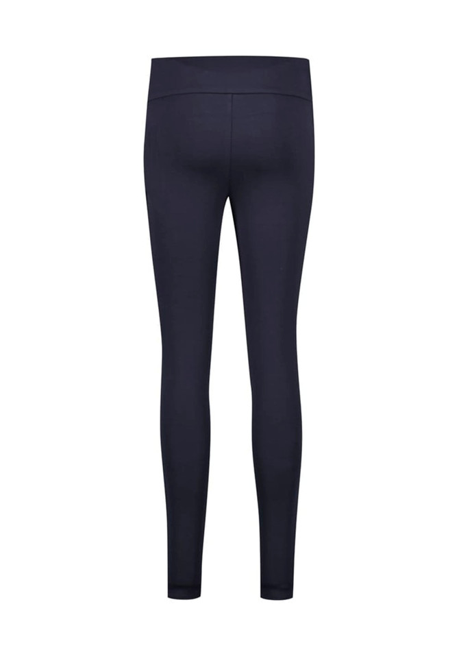 High-rise pull-on leggings in navy blue, featuring a sleek design and elasticated waistband.
