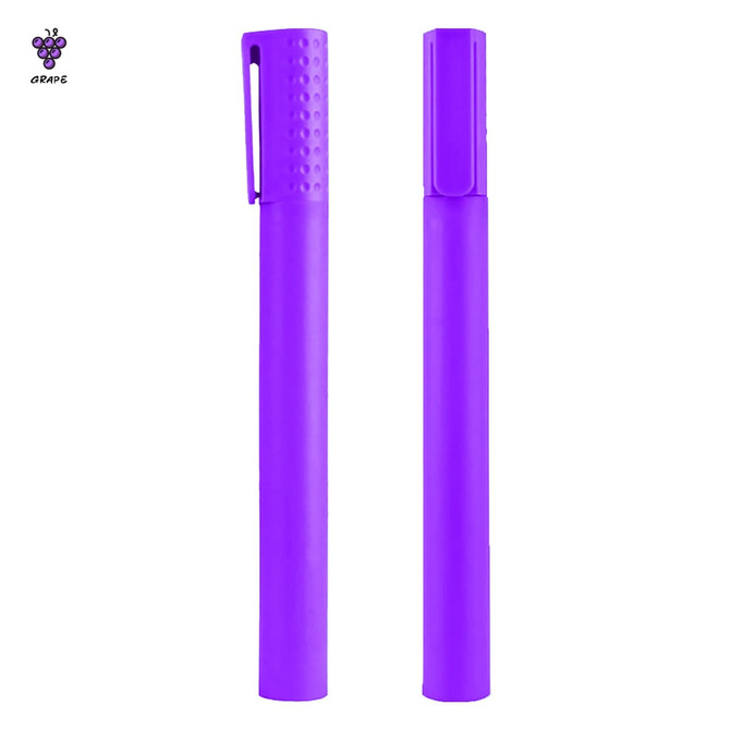 A purple Jumbo Highlighter Pen with a textured grip and a cap, featuring branding on one side.