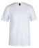 A white unisex T-shirt with short sleeves and a label inside. It has a simple design and is suitable for various occasions.