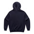 A navy hoodie with a large hood and long sleeves, featuring a plain back and elasticised cuffs.