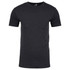 A black CVC crew t-shirt with short sleeves and a round neckline, featuring a logo.