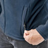 A navy men's Montauk fleece jacket with a zippered side pocket. The fabric appears soft and warm.