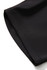 A close-up of black women's high rise legging shorts showing the smooth fabric and stitching detail.