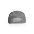 A grey mesh trucker cap featuring a breathable mesh back and an adjustable strap.