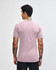 A unisex fine jersey short sleeve T-shirt in mauve, featuring a simple design and a logo on the back.