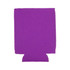A purple stubby cooler featuring a brand logo, designed to keep drinks cool.