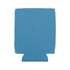 A blue stubby cooler with a seamless design and a logo on it. Suitable for holding drink bottles.