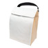 A Sumo Cooler Lunch Bag featuring a simple, classic design with a white exterior and a black handle for easy carrying.