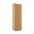 A drink bottle in a plain brown cardboard packaging box, featuring a tall, rectangular shape. The box has a simple design.