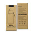 A drink bottle in a cardboard box, featuring a stainless steel design with a silicone handle, and a screw-on lid.