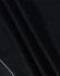 A close-up of a textured black fabric, featuring folds and draping typical of a polo shirt material.