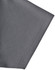 A close-up of a grey polo shirt sleeve featuring contrast stitching and a logo.