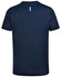 A navy blue men's short sleeve performance T-shirt with a lightweight design and a subtle logo.