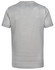 A light grey men's short-sleeve performance T-shirt featuring a logo on the back.