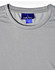 A light grey men's short-sleeve performance tee with a textured fabric and a label inside.
