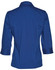 A women's Teflon executive shirt in a vibrant blue, featuring 3/4 sleeves and a classic button-up design.