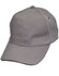 A grey Sandwich Peak Cap featuring a classic design and a logo on the side. Suitable for casual wear.