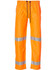 Hi-Vis safety pants in bright orange with reflective 3M tape details. Features an elastic drawstring waist and logo branding.