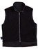 A black men's 3-in-1 jacket featuring a zip-up front and a sleek design. It includes a logo on the sleeve.