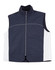 A navy and white men's 3-in-1 jacket featuring a zip front and raised collar. It has a logo on the front.