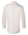 A men's long-sleeve button-up shirt in a light shade of beige, featuring a simple design and a brand logo.