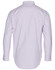 A light purple men's button-up Oxford shirt with long sleeves and a standard collar, featuring a logo on the back.
