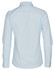 A light blue women's self-stripe long-sleeve button-up shirt with a collar and cuffed sleeves.