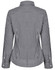 A black and white gingham check women's roll-up long sleeve button-up shirt, featuring a fitted design and collar.