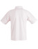 A children's traditional polo shirt in white, featuring short sleeves and a classic collar design.