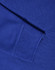 A close-up of a blue long sleeve polo shirt, showcasing the knit texture and ribbed cuff detail.