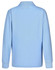 A light blue long sleeve polo shirt made from traditional poly/cotton pique knit, featuring a collar and logo.