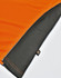 An orange and grey polo shirt featuring a logo on the hem. The fabric is breathable and vented.