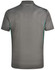 A men's short-sleeve polo shirt in grey with contrasting teal accents, featuring a collar and a logo.