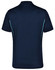 A navy blue men's polo shirt featuring contrast detailing and a logo. The shirt has a short-sleeve design.