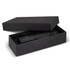 A black torch presented in an open black box, featuring a sleek design and a clip for attachment.