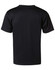 A black kids’ cooldry short sleeve tee featuring a plain design and a logo on the back.