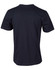 A men's cotton semi-fitted tee in navy blue, featuring short sleeves and a back view with a subtle logo.